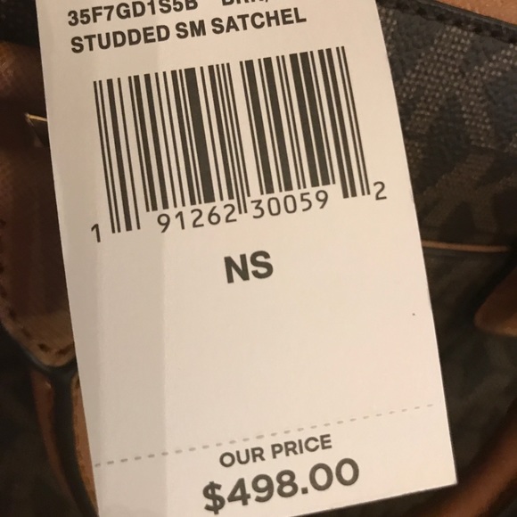 MICHAEL KORS SANDRINE STUD SMALL SATCHEL+WALLET - Picture 8 of 8